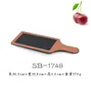 Anillo negro de melamina flor olla caliente plato para barbacoa pizarra rectangular plato plano plástico imitación porcelana plato con mango para sushi sashimi