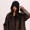 Sombrero y Bolso de Doble Propósito Estilo Coreano Casual Versátil Gorro Tejido para Mujer en Otoño e Invierno para Prevenir el Frío y el Calor Moda Sombrero de Lana