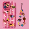 Cachorro Dachshund Adequado para Apple 18Promax Capa Macia 16Air Fofo 15/14 com Corrente para Pendurar Capa para Celular Iphone13