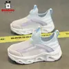 Zapatos Infantiles Babudou, Zapatos Deportivos para Niñas, Nuevo Estilo de Verano, Diseño Hueco de Malla Simple, Zapatos sin Cordones para Niños Mayores, Venta al por Mayor