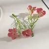 Guirlanda de Flores Artificiais Gipsofila L 2 Cabeças, Decoração de Casamento Pastoral, Arranjo de Parede de Flores, Grampo de Cabelo de Flores DIY para Fotografia, Diploma de Bacharel