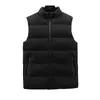 Chaleco de Algodón con Relleno de Plumas de Cuello Alto Otoño Invierno Hombres Mujeres Exterior Cortavientos Calidez Ropa de Trabajo en Equipo Chaleco Impresión Personalizada Logo