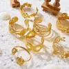 Pulsera Abierta Irregular de Nuevo Estilo Transfronteriza Europea y Americana, Pulsera de Caracola y Estrella de Mar Moderna y Creativa, Joyería Estilo Vacaciones en la Playa