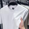 Algodão Amônia Líquida 7A Punhos e Barra Antibacterianos Sem Costura Laminado Nova Camiseta de Gola Redonda Masculina Atacado Transfronteiriço Dropshipping