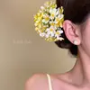Pin para el Cabello de Flor Rosa Pura, Deseable y Etéreo, con Borlas Florales Frescas, Nuevo Accesorio para el Cabello Elegante Estilo Chino Hanfu
