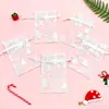 Bolsa de Gasa de Dibujos Animados Navideños Árbol de Navidad Blanco Empaque de Dulces y Galletas Atmósfera Festiva Nochebuena Bolsa de Gasa de Manzana