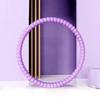 Aro Hula Hoop Colorido Macaron com Esponja para Alunos do Ensino Fundamental e Iniciantes, Aro Hula Hoop de Esponja para Crianças Sem Pesos