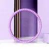 Hula hoop de plástico con esponja de color macarrón para estudiantes de primaria, principiantes y niños, hula hoop de esponja sin peso