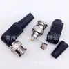 Conector BNCQ9 macho BNC 90 graus curvado direto da fábrica, atacado, cabeça BNC sem solda para monitoramento