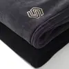 Pantalones Casuales de Algodón para Hombre Otoño e Invierno Holgados Combinan con Todo Moda Pantalones de Chándal Engrosados Populares Color Sólido Pantalones Largos para Hombre