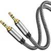 Cable de Audio Personalizado de 3.5mm Cable Auxiliar de Audio Macho a Macho Soporta Conectar Equipos de Audio, Teléfonos Móviles, Computadoras, Etc.
