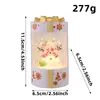 Decoração de Natal Transfronteiriça Lanterna Redonda Luminosa Cheia de Água com Neve Ornamento Iluminação Cristal Caixinha de Presente Cristal Lâmpada Cristal Pequena