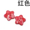 Botones de estrella de cinco puntas de colores pintados en aerosol, bonitos adornos de botones para ropa de niños, accesorios de bricolaje, colores personalizables