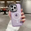 Funda de Teléfono Magnética Anticaídas de Dos Colores de Comercio Exterior Adecuada para Apple 15 Promax Magnética 16 Moderna 12 Multicolor 11
