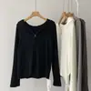 Cárdigan con capucha de color liso y cremallera Nuoji Ji para mujer, estilo coreano de otoño e invierno, ajuste slim, manga larga, sudadera corta casual