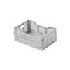 Cesta de almacenamiento de plástico plegable, cesta de almacenamiento de escritorio, caja de almacenamiento de refrigerios creativa, cesta de almacenamiento superpuesta para refrigerador de sala de estar de escritorio