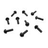 Pernas de Coluna Reta para Exportação de 4mm com Olhos Pretos Integrais para Bonecas Artesanais, Ursos de Pelúcia, Acessórios DIY, Enfeites de Olhos para Artesanato de Alta Qualidade