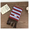 Bufanda para Niños Otoño e Invierno Estilo Coreano Rayas Borlas Bufanda de Moda para Hombres y Mujeres Bebé Cálida Resistente al Viento Protector de Cuello Invierno