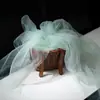 Tela de malla de hilo de niebla de hadas ins, suave, hecha a mano, bricolaje, color sólido, velo de encaje, tela de tul transparente para ropa