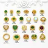 Cuentas Antiguas de Oro Incrustadas con Perlas, Piedras Preciosas, Cuentas de la Fortuna, Jade para Pulsera DIY, Cuerda para Collar, Cuentas Espaciadoras, Accesorios de Cuerda para Trenzar