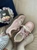Zapatos de Entrenamiento Alemanes de Doble Malla Rosa para Mujer, Ugly Cute, Nuevos de Primavera y Verano, Chic de Nicho, Estilo Coreano, de Caña Baja, Versátiles, Deportivos, Blancos