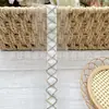 Acabamento de Renda em Rede com Corrente de Cobre, Decoração de Decote DIY Feita à Mão, Acessórios para Roupas, Adorno para Barra de Saia