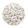 4*7 Contas Soltas Acrílicas Estrela Lua Contas Planas Chaveiro de Miçangas DIY Acessórios de Joias Pulseira Colar