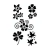 Nuevas pegatinas de tatuajes de purpurina creativas de bricolaje transfronterizas de Amazon para niños y adultos, Y2K Navidad Halloween