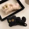 Nuevo Clip de Garra de Gato Lindo Otoño e Invierno Dibujos Animados Versátil Grande de Felpa Pinza de Tiburón Accesorios para el Cabello Venta al por Mayor