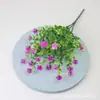 Eucalipto Jazmín Plástico Flores Artificiales Loto Pequeño Planta Verde Ramo de Flores Planta Pared Suministros de Jardinería Flor Decorativa