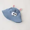 Chapéu de Pescador de Bebê Desenho Animado Fofo, Chapéu de Primavera e Outono para Bebês Meninos e Meninas, Chapéu Bucket com Proteção Solar, Moderno