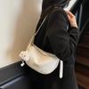 Bolso de Gran Capacidad para Mujer 2025 Nueva Moda Casual Fresco y Estilo Occidental Primavera Axila Un Hombro Cruzado Bolso Dumpling