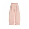 Pantalones de pierna ancha con estampado integral de estrellas y lunares estilo americano para mujer, holgados, adelgazantes, versátiles, sensación perezosa y relajada, Pantalones casuales tipo cimitarra de baile