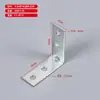 Suporte de Canto de Ferro Galvanizado Cabeça Quadrada Cabeça Redonda Suporte de Canto em L Ângulo Reto de 90 Graus Suporte de Canto para Fixação em Placa de Madeira Suporte de Conexão Reforço em I