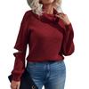 Suéter de mujer con solapa cruzada de color sólido Mao Mao Yu, otoño e invierno de 2023, nuevo jersey con cremallera, suéter europeo y americano para mujer