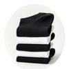 Calcetines para hombre talla grande transfronterizos de Europa y Estados Unidos pies muy grandes calcetines talla grande de comercio exterior calcetines de barco de comercio exterior calcetines de tubo corto de color liso negro y blanco