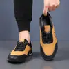 Zapatos de Verano para Hombre, Zapatos Casuales de Suela Blanda, Tenis de Cuero de Boca Baja, Zapatos Casuales para Hombre, Zapatos Slip-On de Caña Baja Estilo Británico Venta al Por Mayor