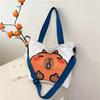 Bolso Tote con Correa de Hombro Desmontable Bolso de Hombro para Estudiante Bolso Cruzado Bolso de Mano Transfronterizo 2025 Lindo Bolso de Lona Nuevo Estilo