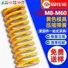 Resorte de Molde Amarillo Carga Extremadamente Ligera Moldeo por Inyección Estampado Absorción de Choques Resorte de Compresión Mecánica M8M10M12M16M18
