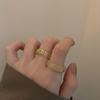 Anillo acrílico colorido de Smiley moda que no se desvanece de alta apariencia anillo de novia de diseño nicho joyería para parejas