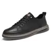 2371 Zapatos para Hombre y Mujer, Zapatos de Cuero de Negocios, Zapatos Formales Casuales de Caballero, Primavera Bajos sin Cordones Cuero de Vaca a Cuadros, Tallas Grandes y Pequeñas