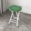 Taburete plegable de plástico, portátil para uso doméstico, taburete pequeño para adultos, taburete alto para exteriores, taburete redondo simple engrosado, silla para dormitorio