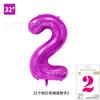 Comercio Exterior Nuevo Modelo 32 pulgadas Versión Americana Mediano Digital Globo de Película de Aluminio Tapa Dura 80cm Oro Rosa Decoración de Fiesta de Cumpleaños