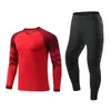 Traje de Uniforme de Portero de Fútbol para Hombres y Mujeres Camiseta Protectora de Manga Larga Traje de Competición y Entrenamiento Camisa de Portería Suministro Exclusivo Transfronterizo