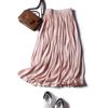 Primavera y verano 2021 Nuevo estilo coreano Elegante falda de cintura alta Falda suelta adelgazante para mujer Falda Spot Excelente