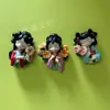 Nuevos imanes de nevera de chica antigua linda de resina con traje antiguo de chica soplando burbujas suministro directo de fábrica imanes de nevera para damas
