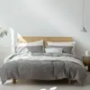 [Xiangling] Roupa de Cama Premium Nihonori Nishikawa Algodão Lavado Conjunto de Quatro Peças Conjunto de Cor Sólida Estilo Japonês 100% Algodão para Pousadas e Hotéis