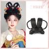 Tocado Hanfu Traje Antiguo Pieza Única Hombre Perezoso Juego Completo Accesorios para el Cabello Traje Tang Antiguo Estilo Ming Moño Almohadilla para el Cabello Forma de Bolsa para el Cabello