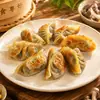 Dumplings Cozidos no Vapor e Fritos com Cogumelo de Galhada de Veado OEM Personalizado Dumplings Cozidos no Vapor e Fritos Congelados Qualidade de Exportação Fórmula Ajustável Fábrica Marca Própria OEM