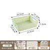 Cesta de almacenamiento de plástico para uso doméstico, caja de almacenamiento de escritorio, cesta de almacenamiento para artículos varios de cocina, caja de bocadillos y juguetes para jardín de infantes